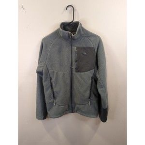grey north face fleece Men's Jacket small